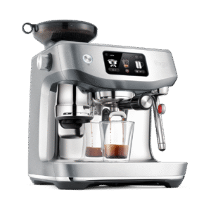 Automatic Coffee Machine With Brushed Stainless Steel Grinder