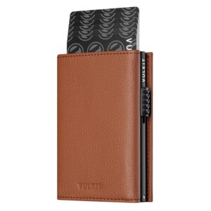 VC302- Side Slider Mechanism, with/without Back Zipper Pocket, Magnetic Strip Closure Tri-fold Wallet - Emporium Shop
