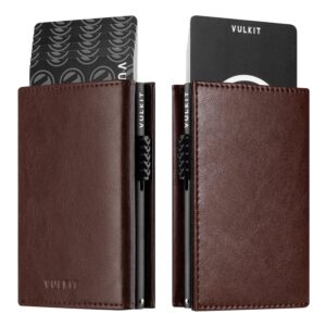 VC302- Side Slider Mechanism, with/without Back Zipper Pocket, Magnetic Strip Closure Tri-fold Wallet - Emporium Shop