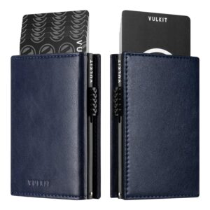 VC302- Side Slider Mechanism, with/without Back Zipper Pocket, Magnetic Strip Closure Tri-fold Wallet - Emporium Shop